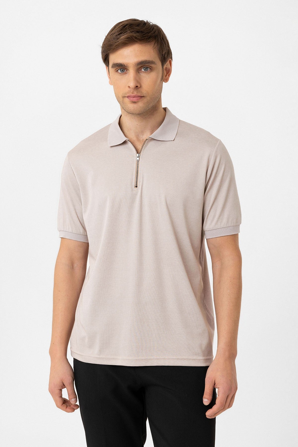 Antioch Fermuarlı Regular Fit Erkek T-Shirt