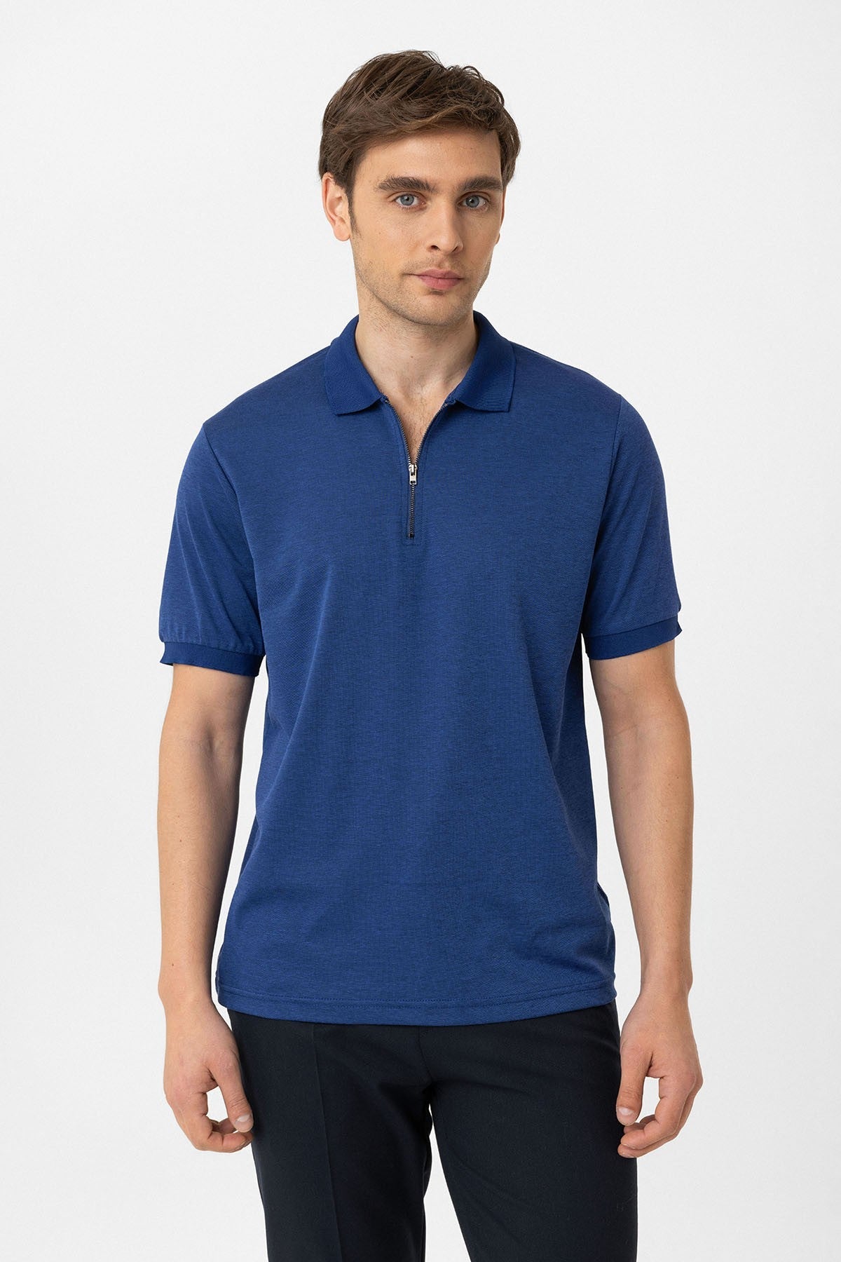 Antioch Fermuarlı Regular Fit Erkek T-Shirt