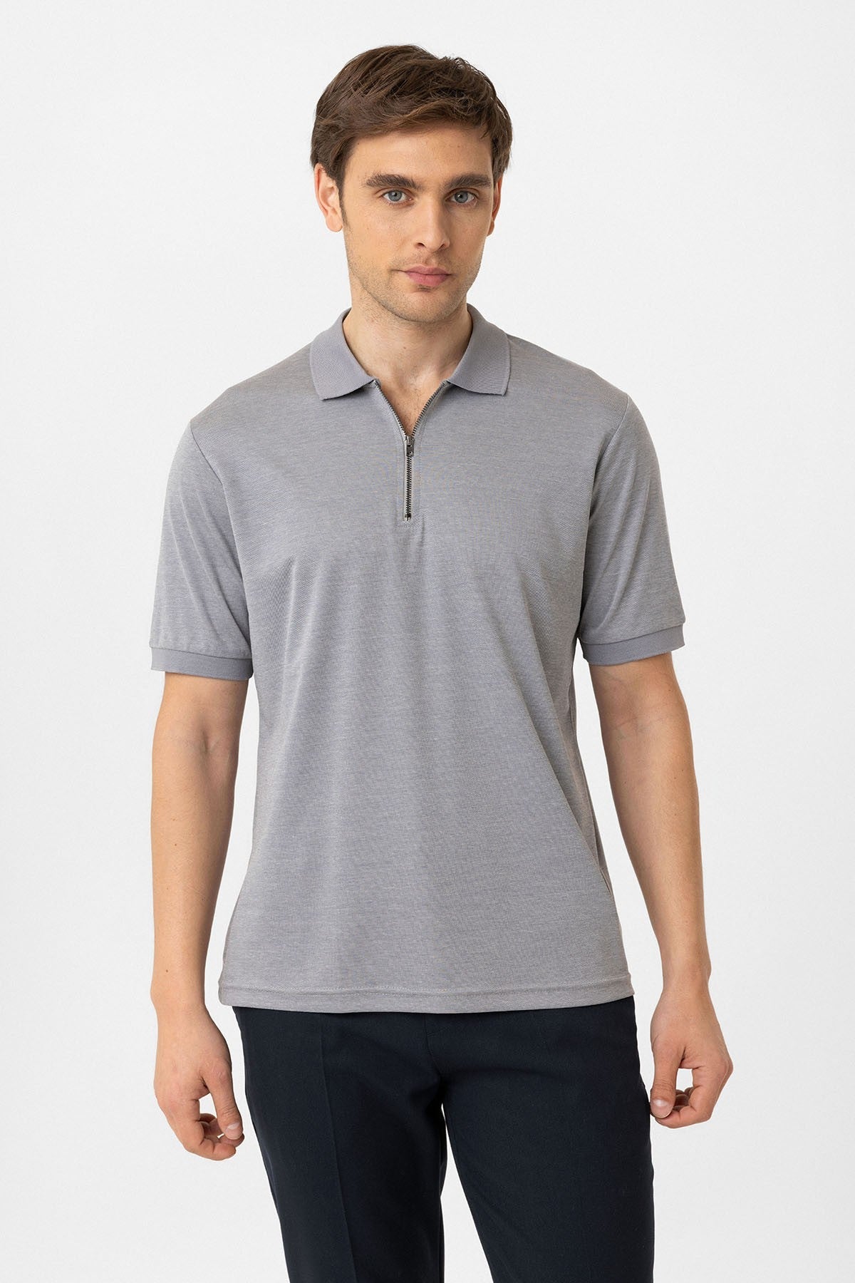 Antioch Fermuarlı Regular Fit Erkek T-Shirt