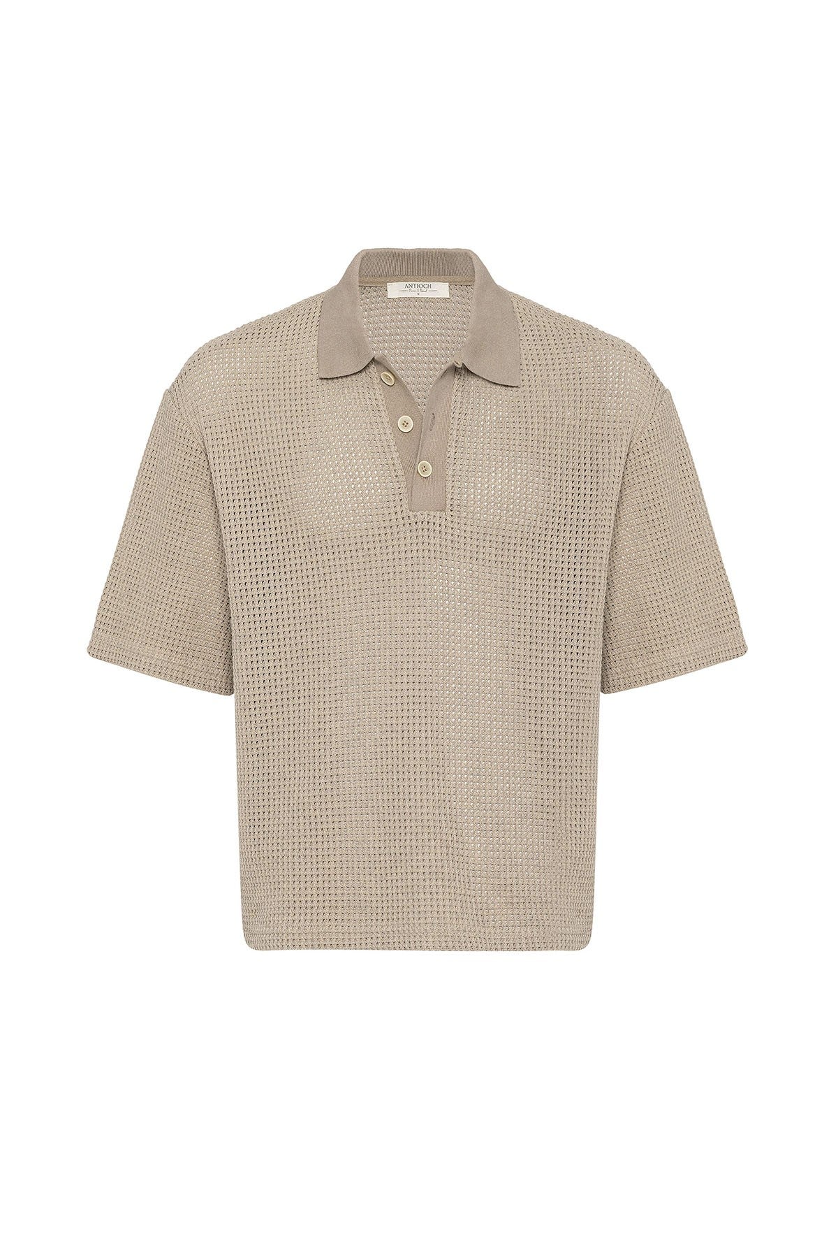Antioch Polo Yaka Dokulu Relaxed Erkek T-Shirt