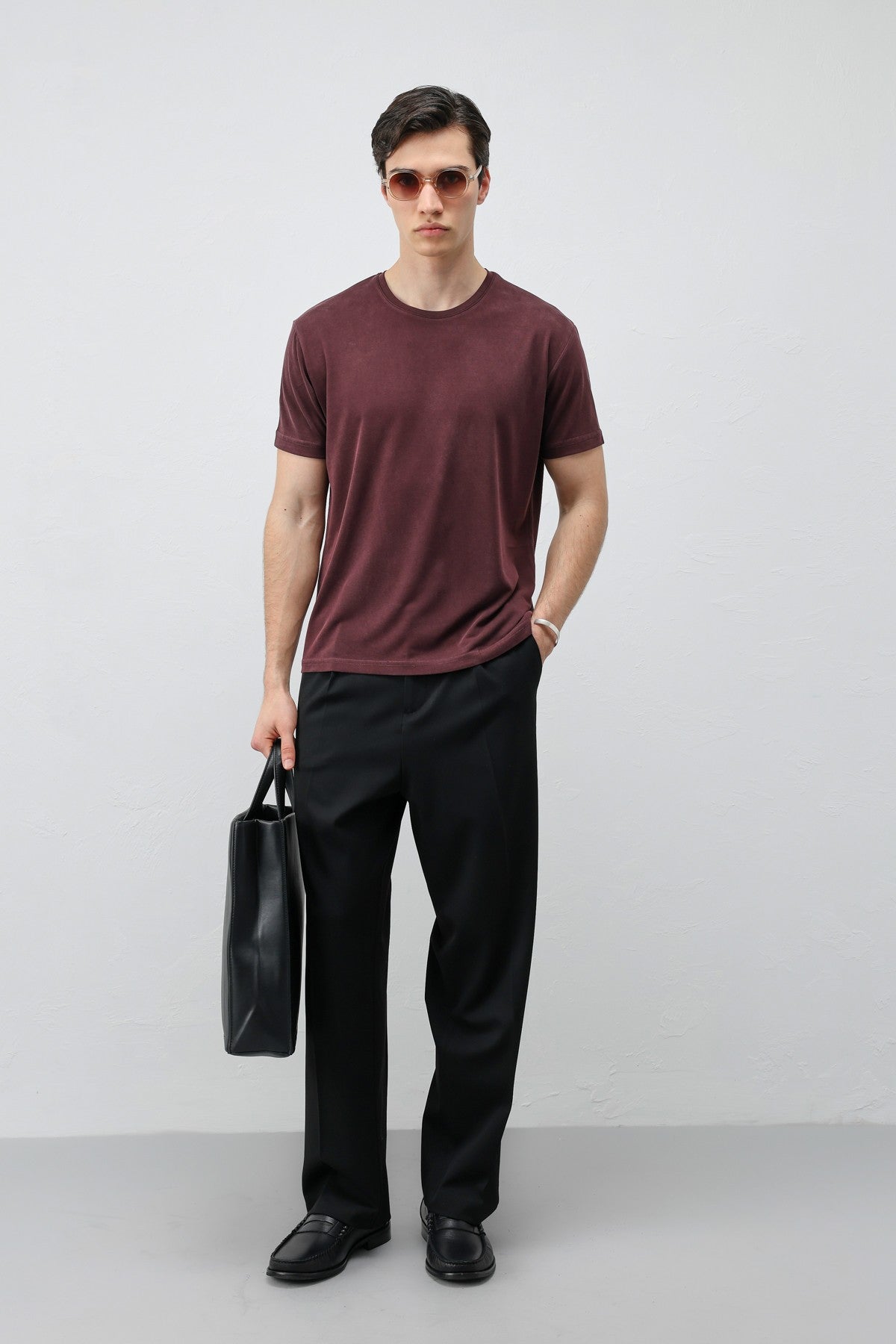 Antioch Regular Fit Modal Teknik Kumaş Erkek T-Shirt