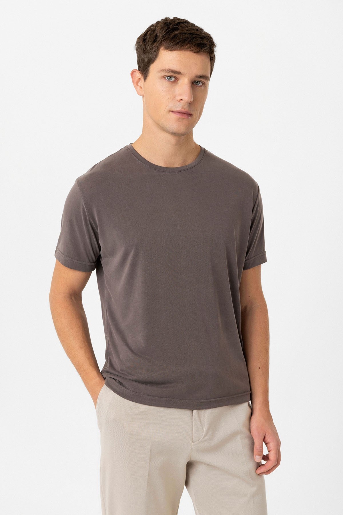 Antioch Regular Fit Modal Teknik Kumaş Erkek T-Shirt