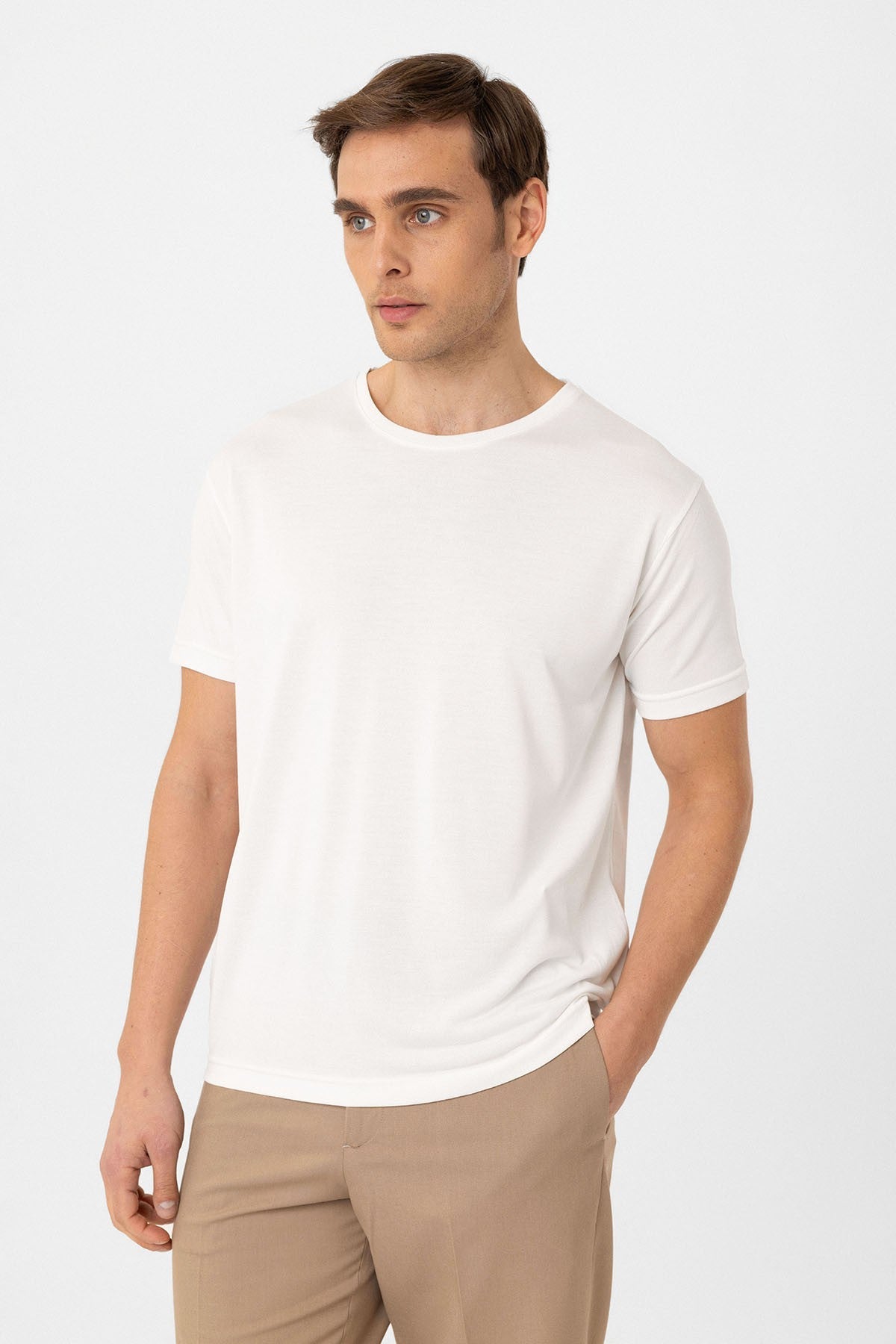 Antioch Regular Fit Modal Teknik Kumaş Erkek T-Shirt
