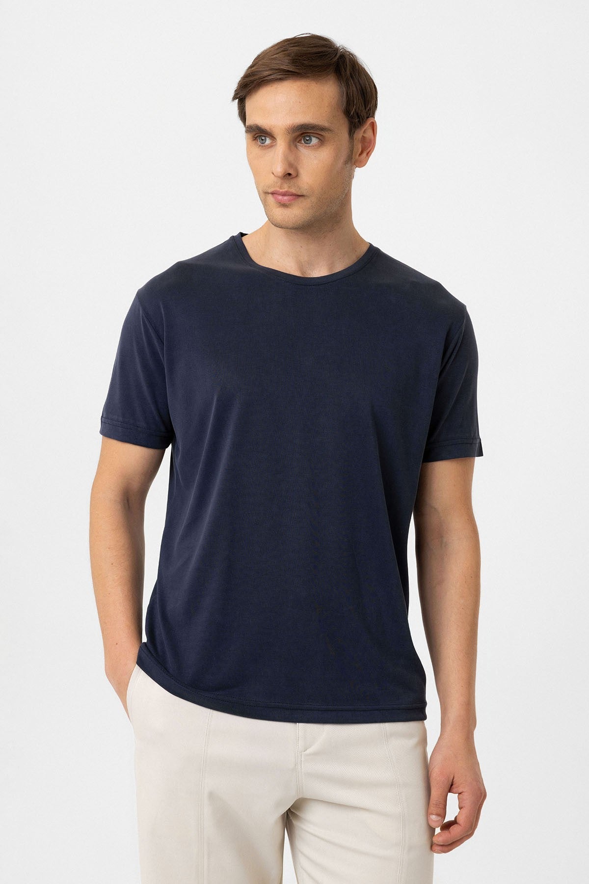 Antioch Regular Fit Modal Teknik Kumaş Erkek T-Shirt