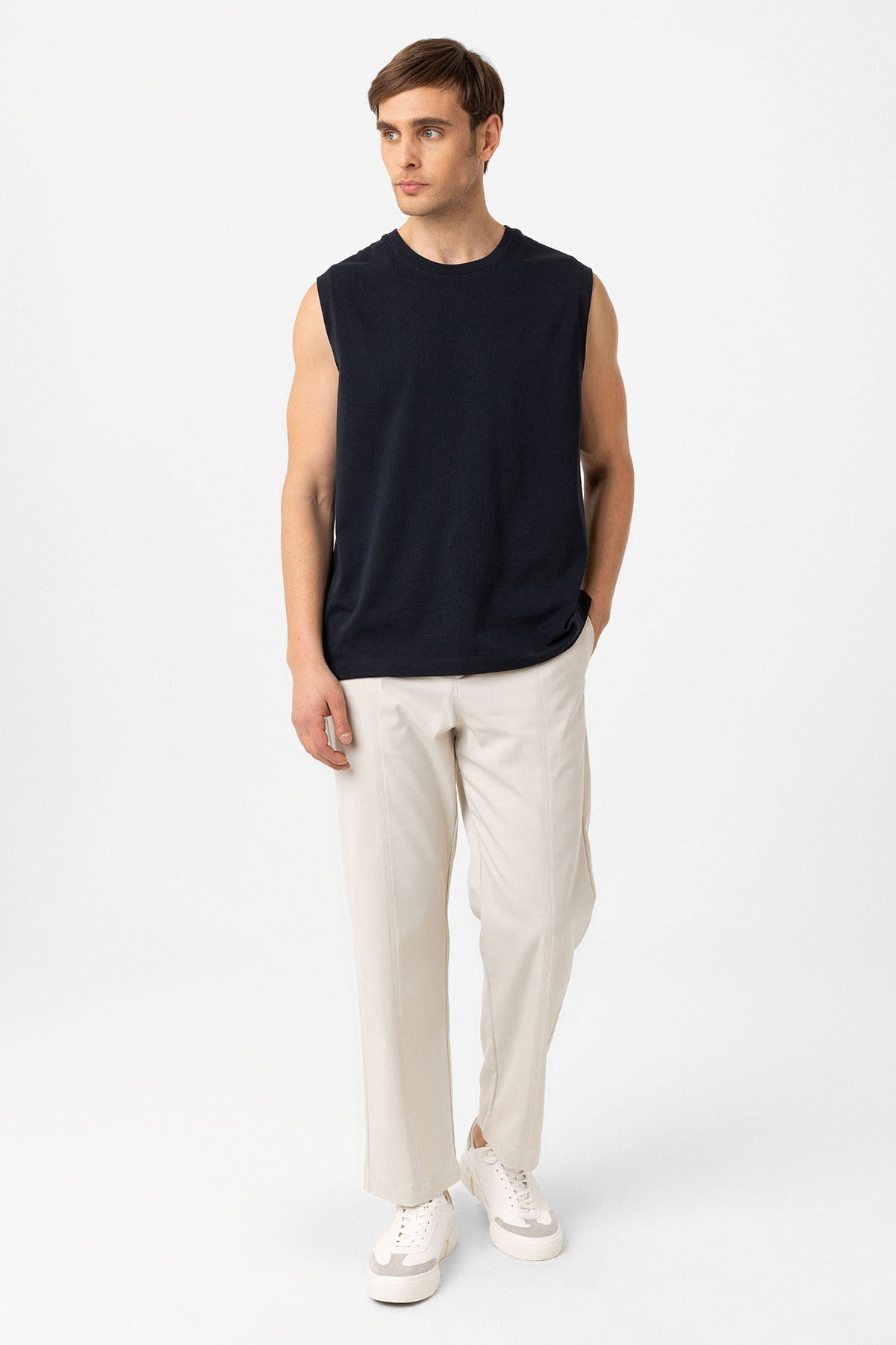 Antioch Relaxed Fit Erkek Kolsuz T-Shirt