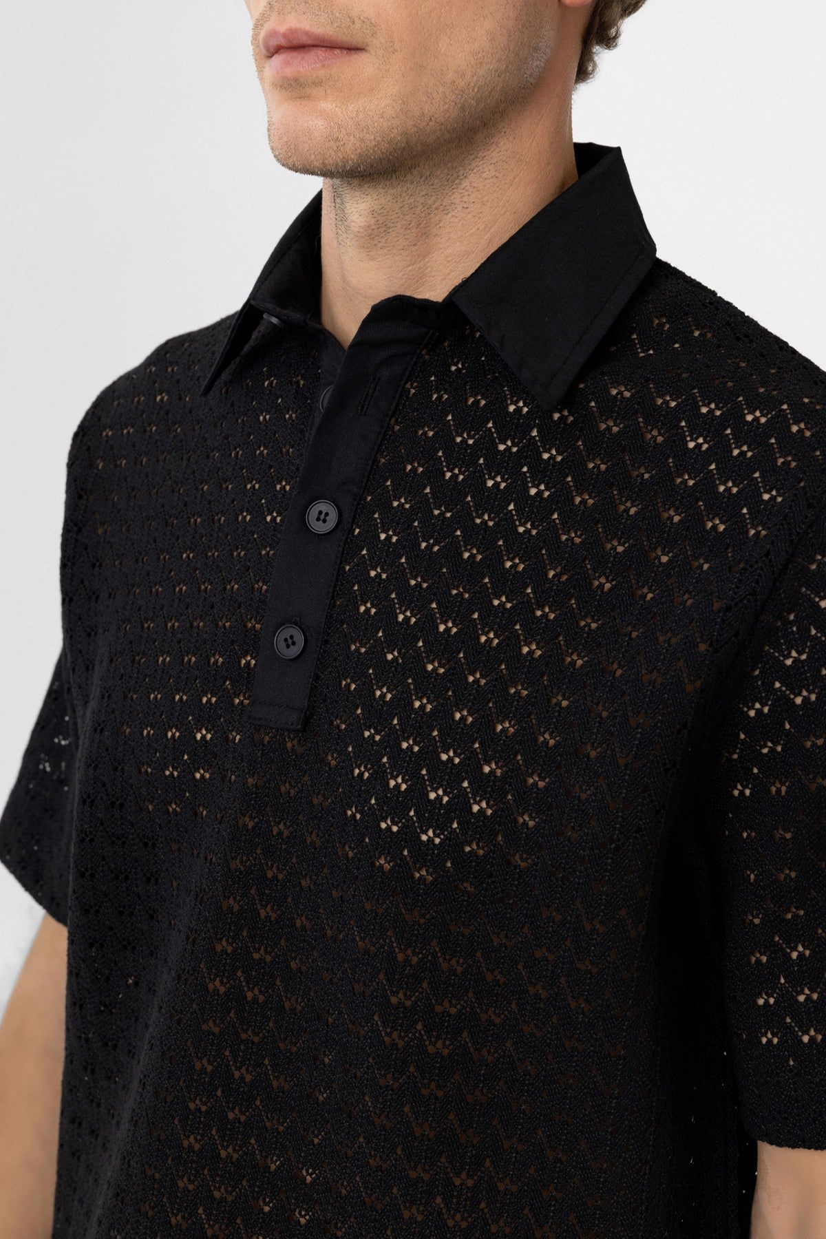 Antioch Polo Yaka Örgü Erkek T-Shirt