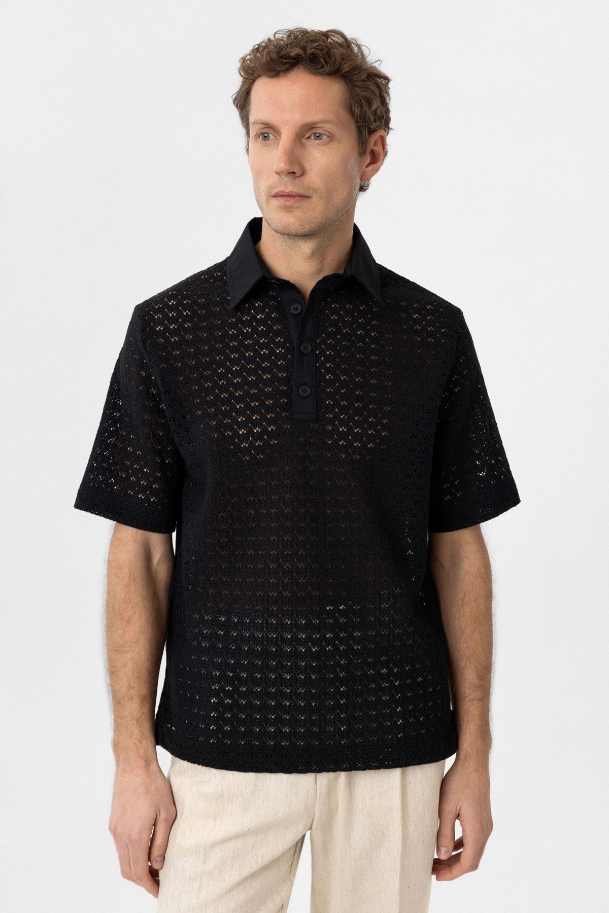 Antioch Polo Yaka Örgü Erkek T-Shirt