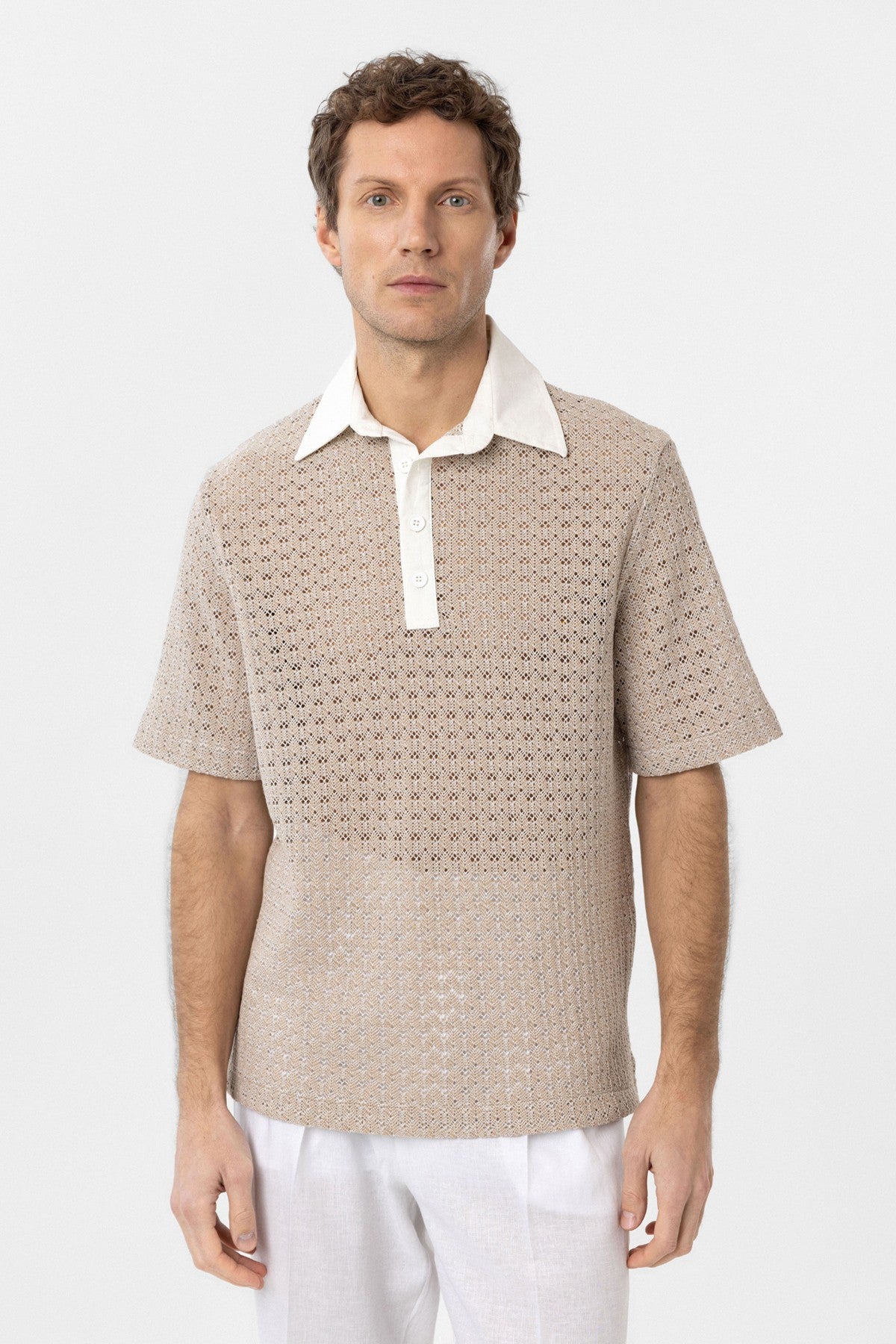 Antioch Polo Yaka Örgü Erkek T-Shirt