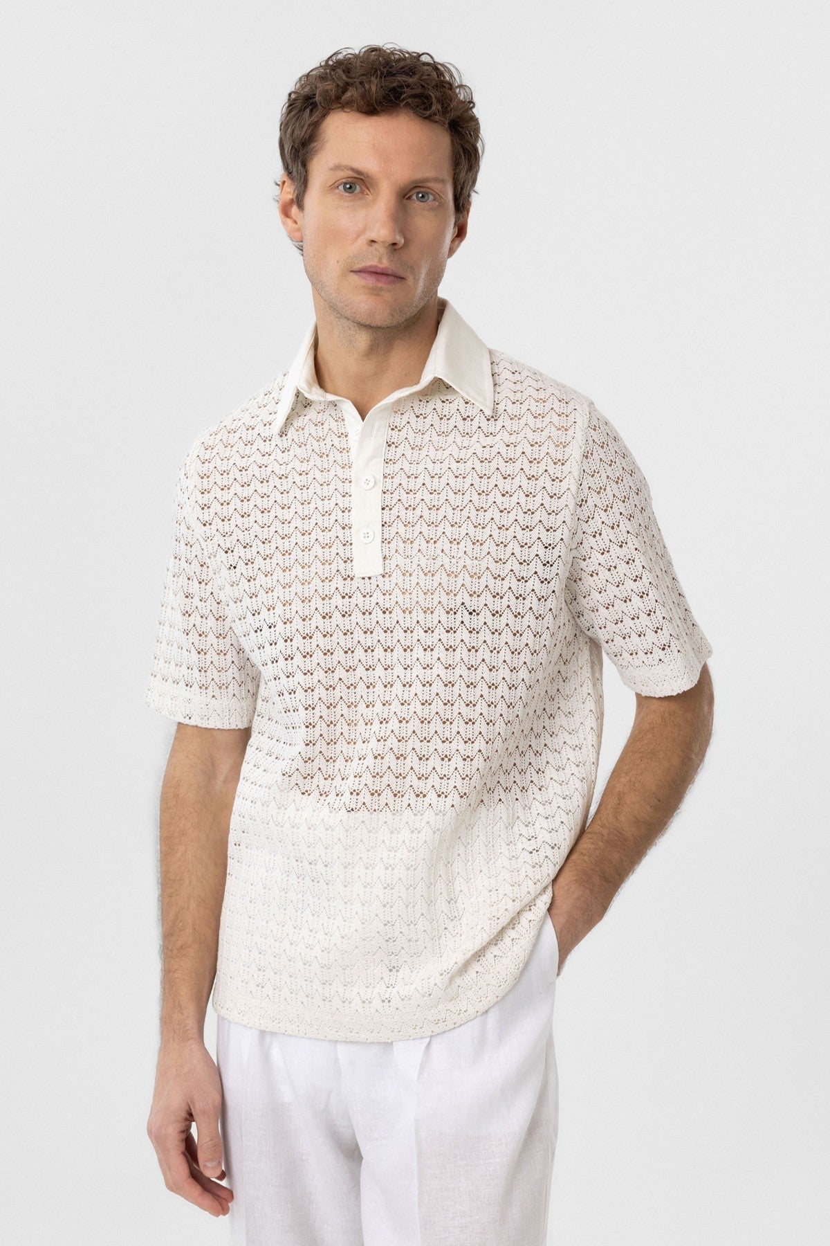 Antioch Polo Yaka Örgü Erkek T-Shirt