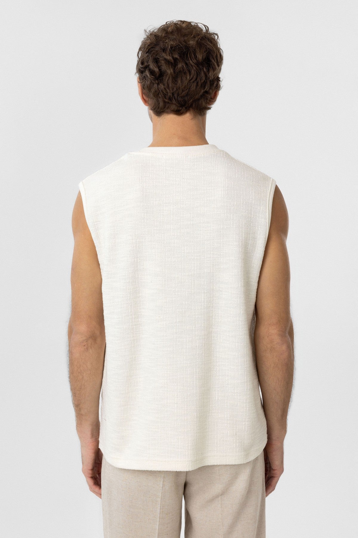 Antioch Regular Fit Dokulu Erkek Kolsuz T-Shirt