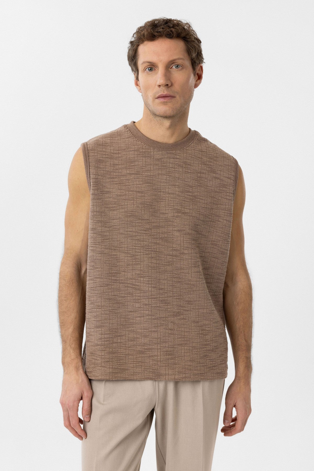 Antioch Regular Fit Dokulu Erkek Kolsuz T-Shirt