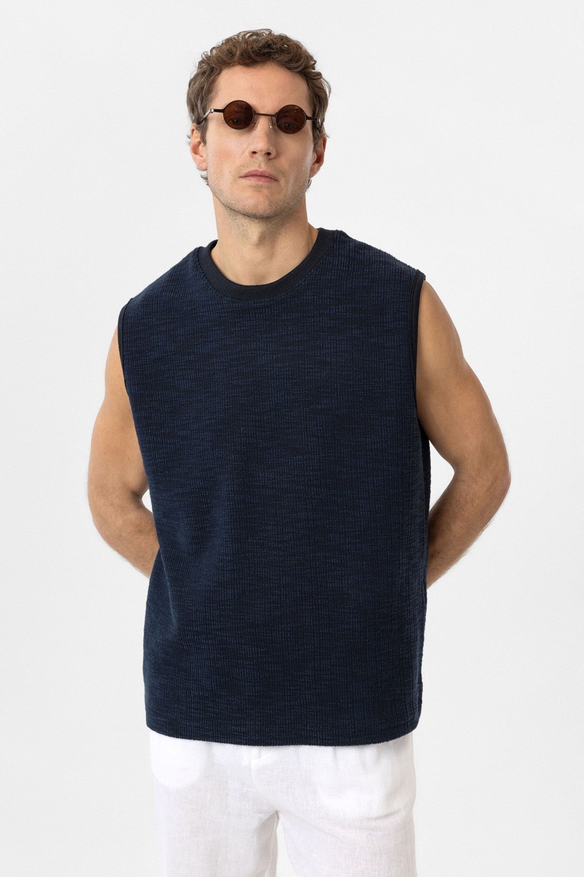 Antioch Regular Fit Dokulu Erkek Kolsuz T-Shirt