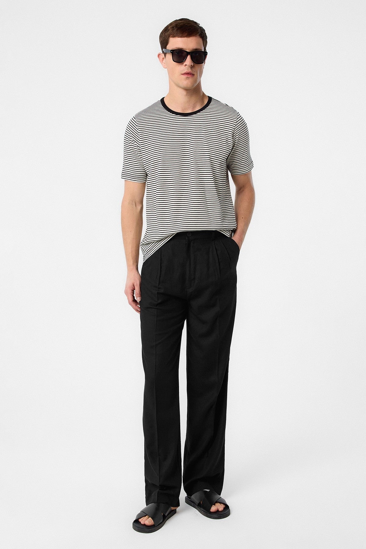 Antioch Regular Fit Çizgili Erkek T-Shirt