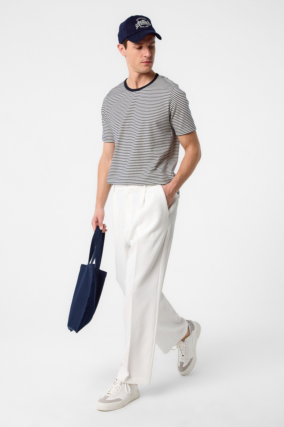 Antioch Regular Fit Çizgili Erkek T-Shirt
