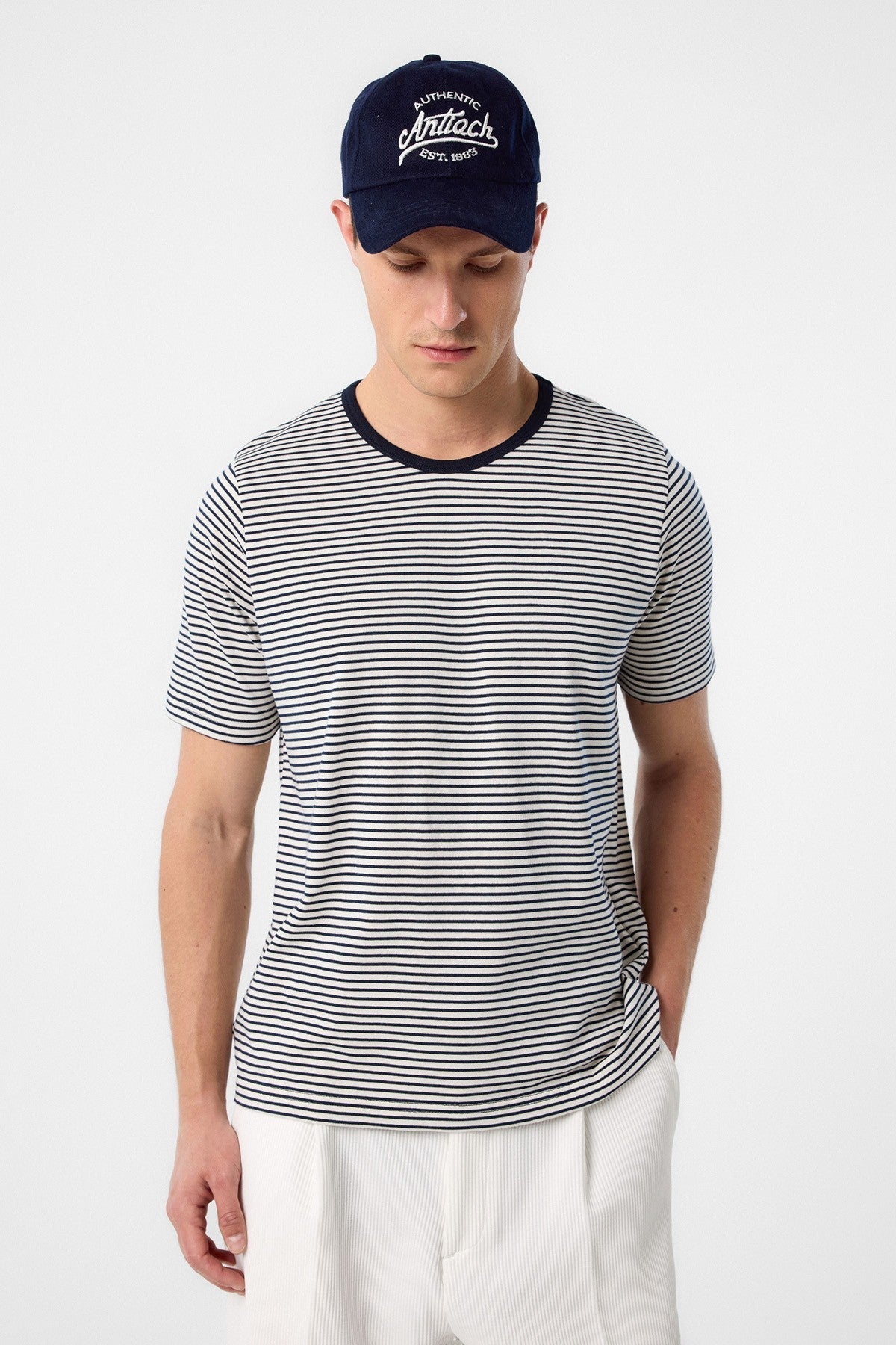 Antioch Regular Fit Çizgili Erkek T-Shirt