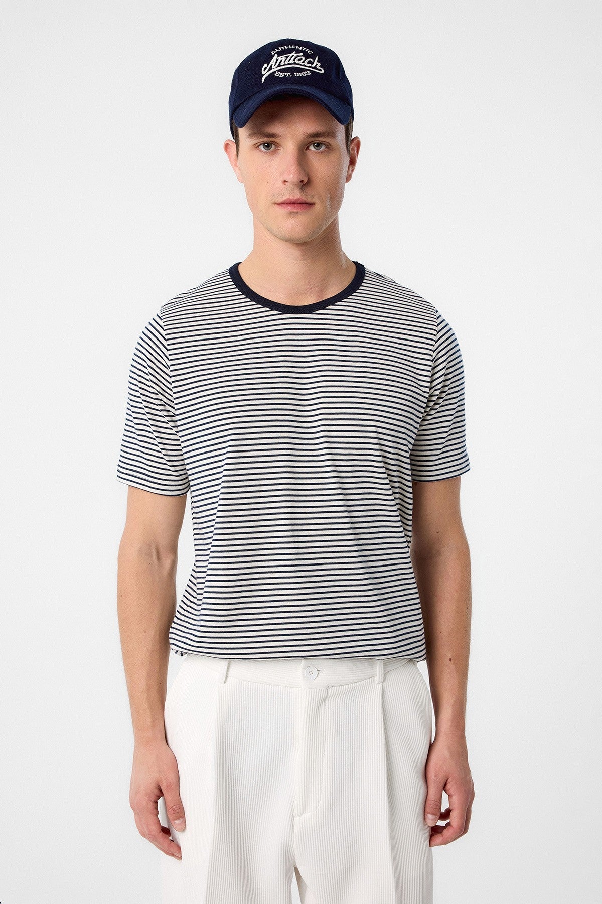 Antioch Regular Fit Çizgili Erkek T-Shirt