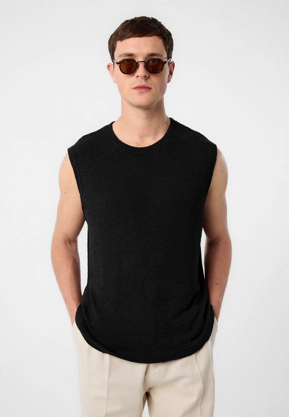 Antioch Dokulu Erkek Kolsuz T-Shirt