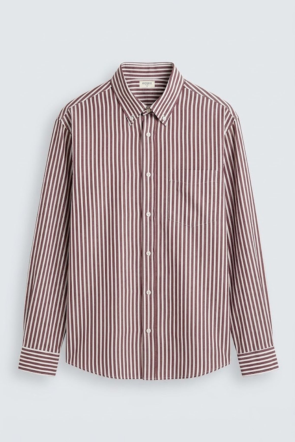 Antioch Lyocell Karışımlı Relax Fit Çizgili Erkek Gömlek