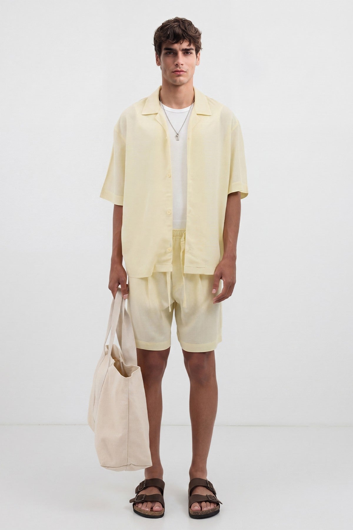 Antioch Keten Karışımlı Erkek Gömlek