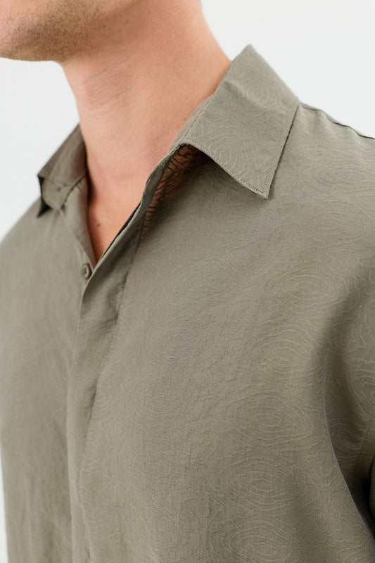 Modal Karışımlı Crop Fit Erkek Gömlek