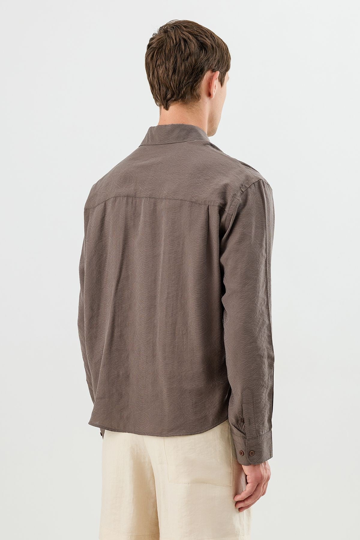 Modal Karışımlı Crop Fit Erkek Gömlek