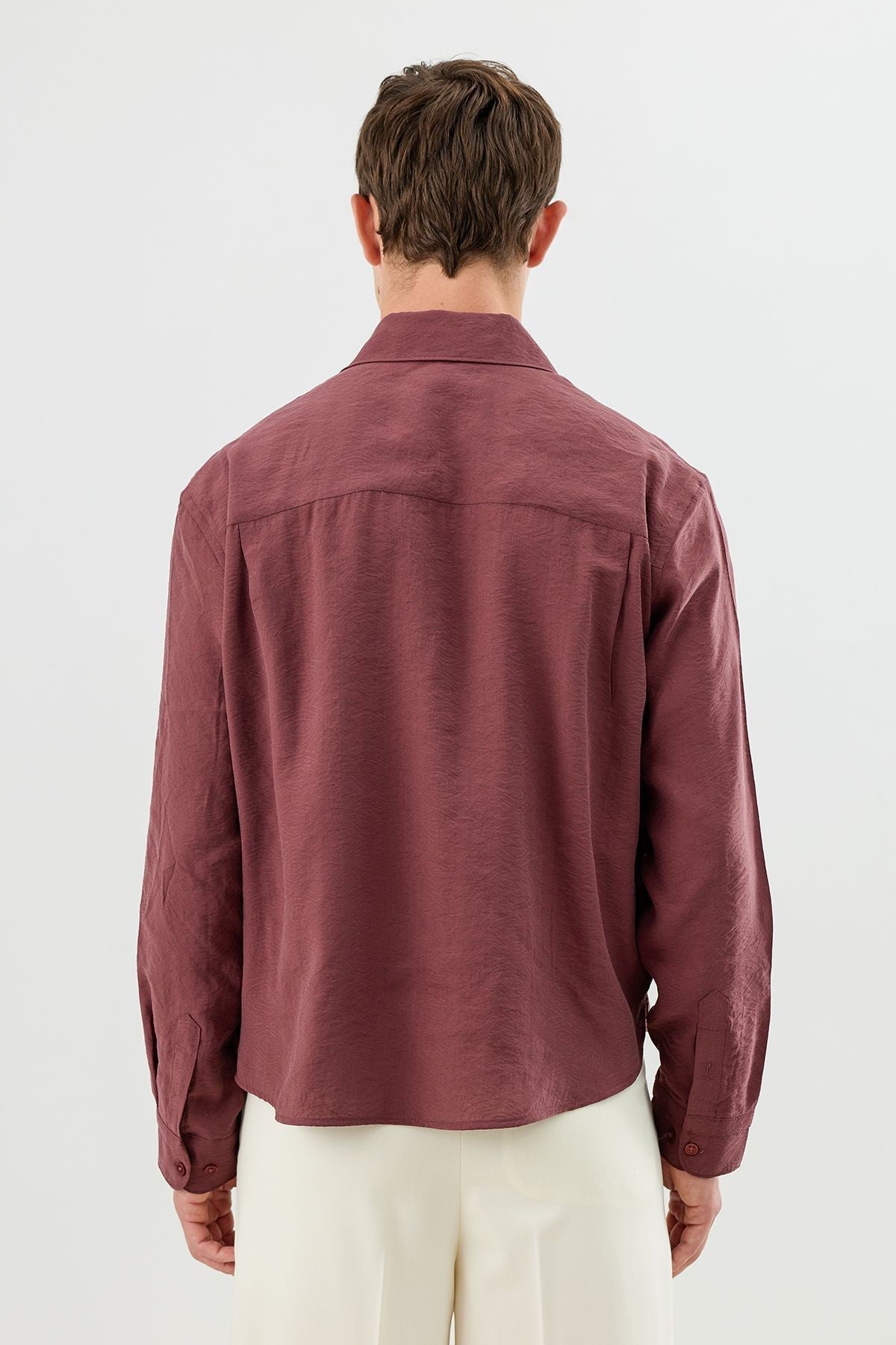 Modal Karışımlı Crop Fit Erkek Gömlek