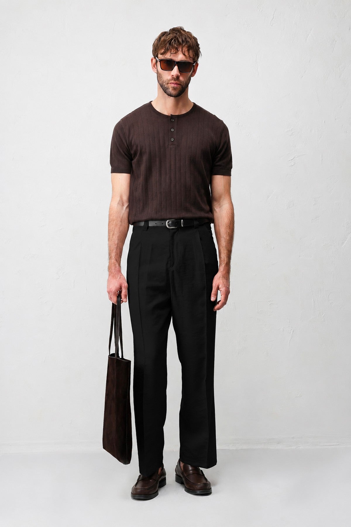 Antioch Pileli Relaxed Fit Erkek Pantolon