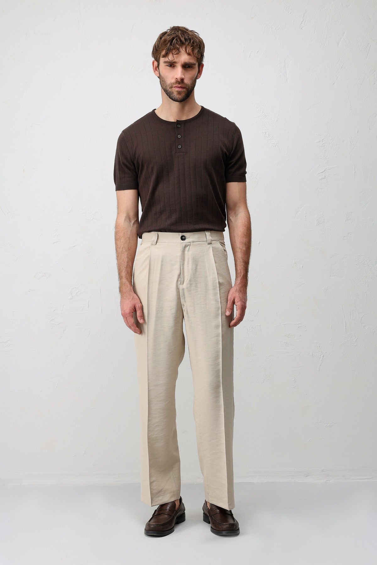 Antioch Pileli Relaxed Fit Erkek Pantolon