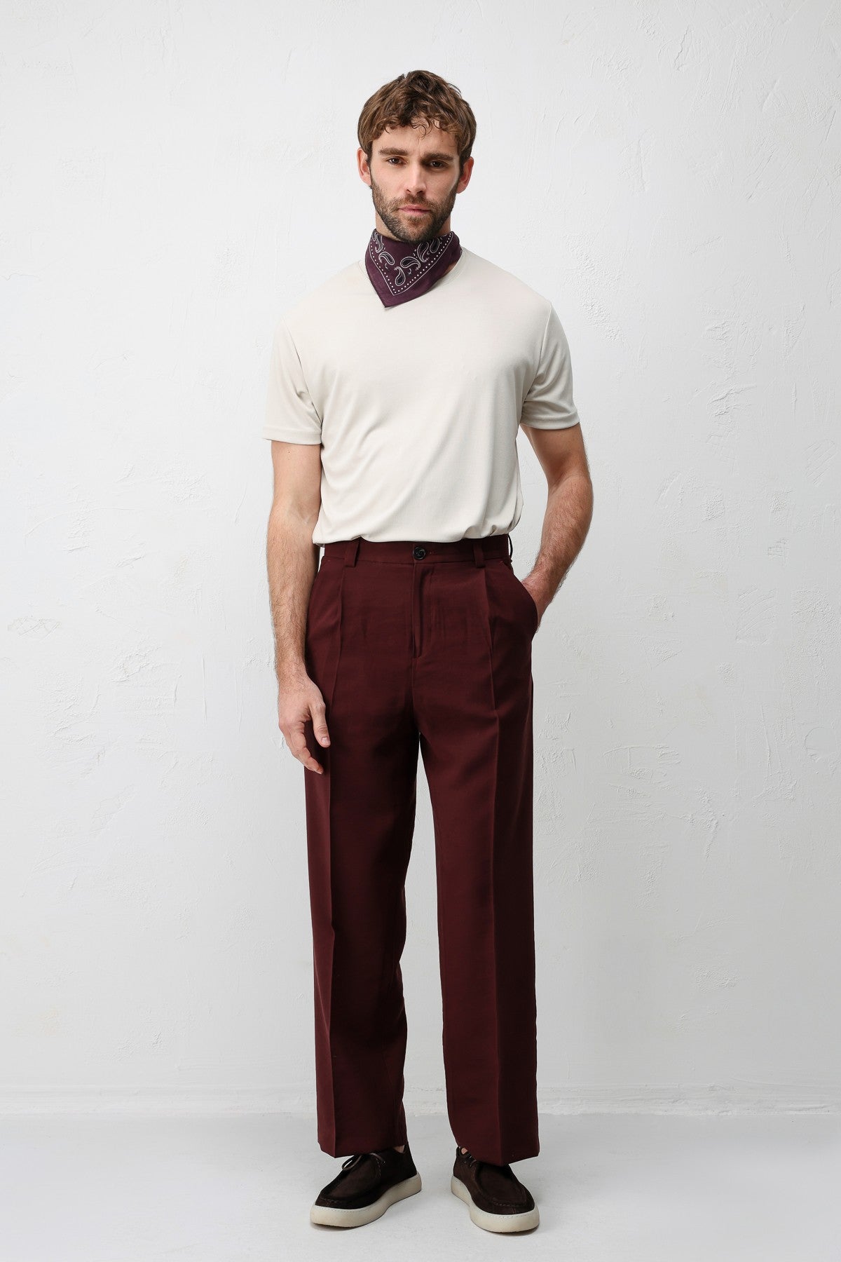 Antioch Pileli Relaxed Fit Erkek Pantolon
