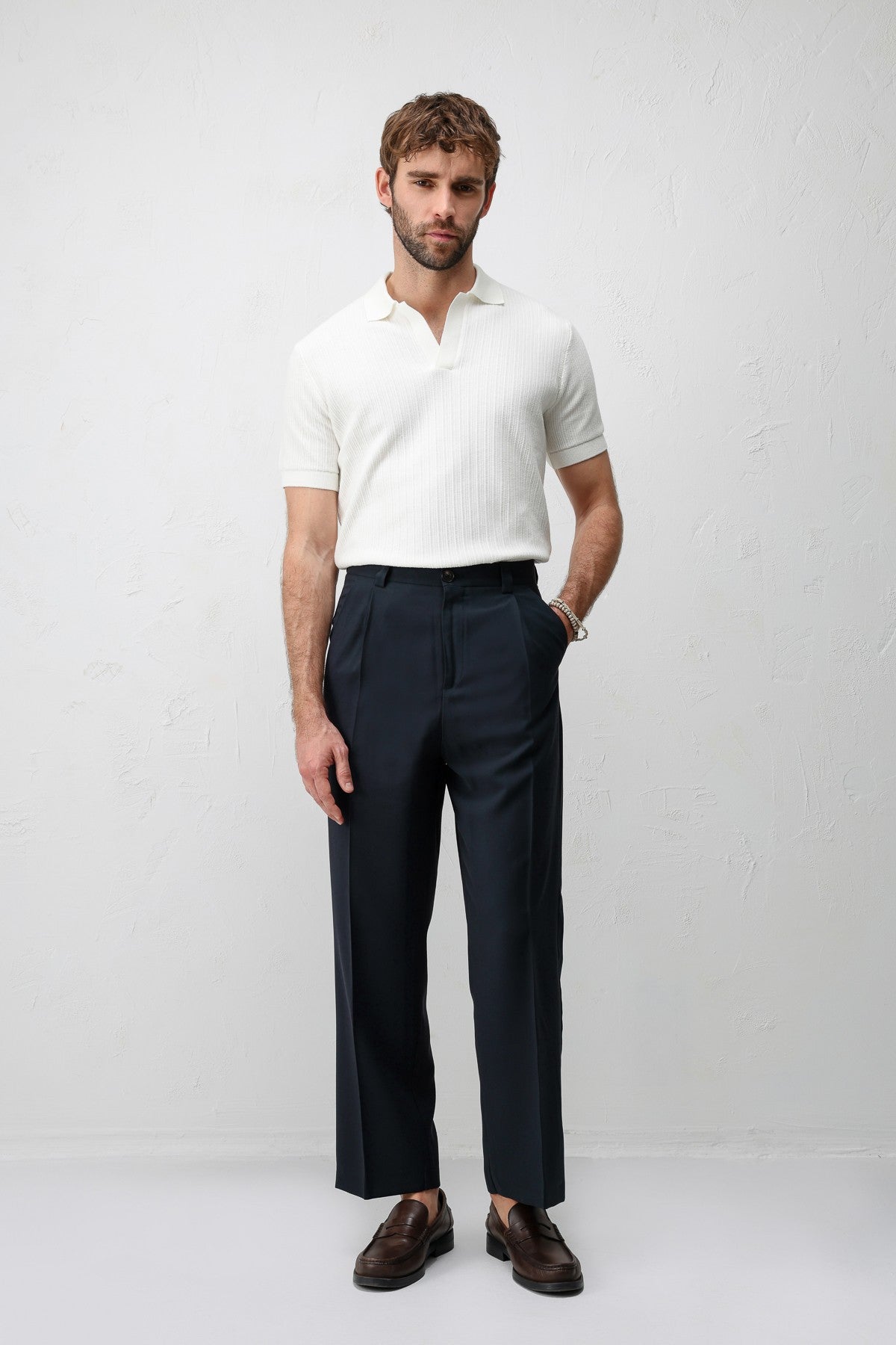 Antioch Pileli Relaxed Fit Erkek Pantolon