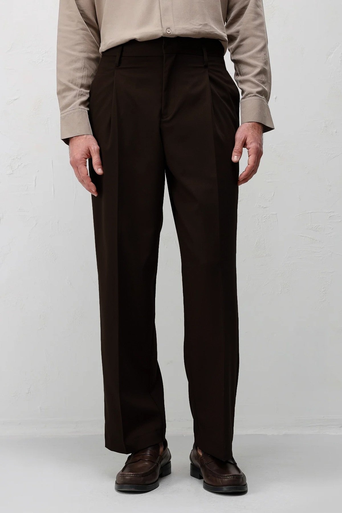 Relaxed Fit Pileli Erkek Pantolon