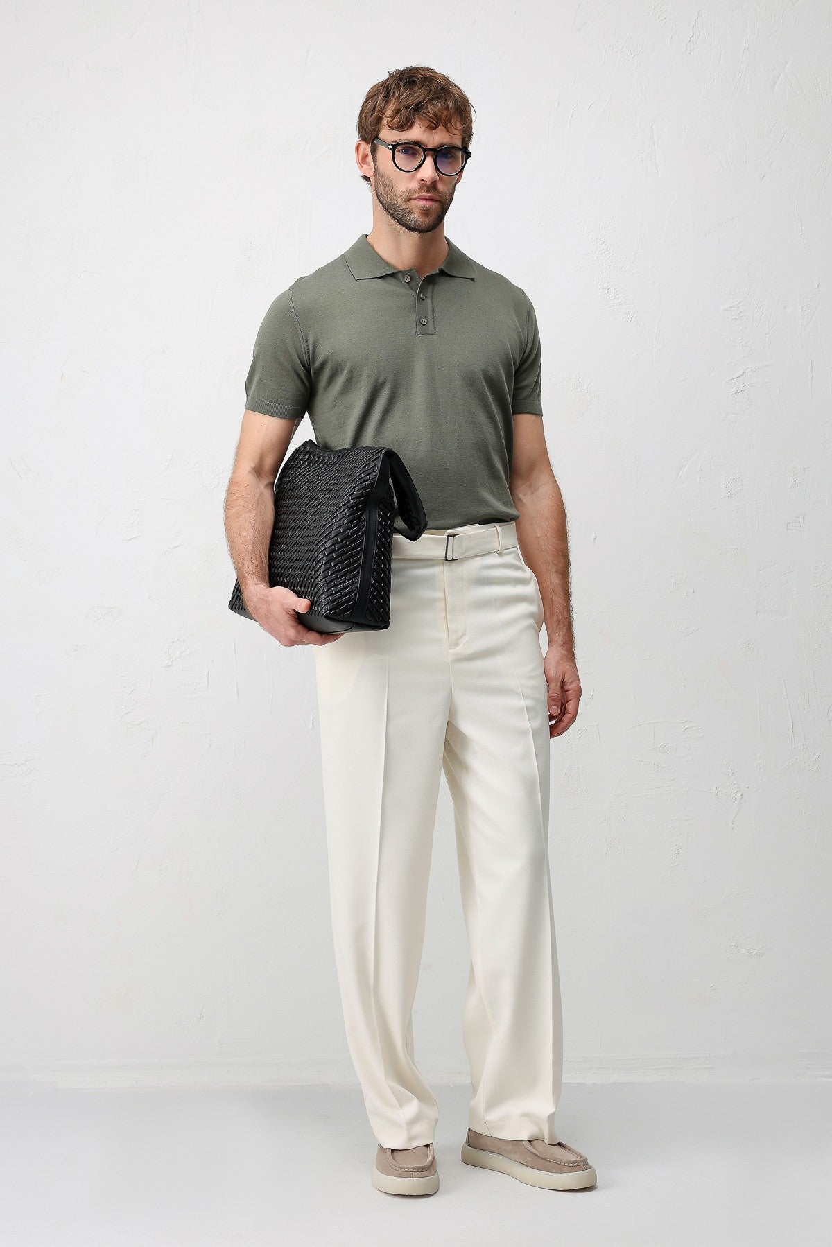 Antioch Relaxed Fit Kemerli Erkek Pantolon