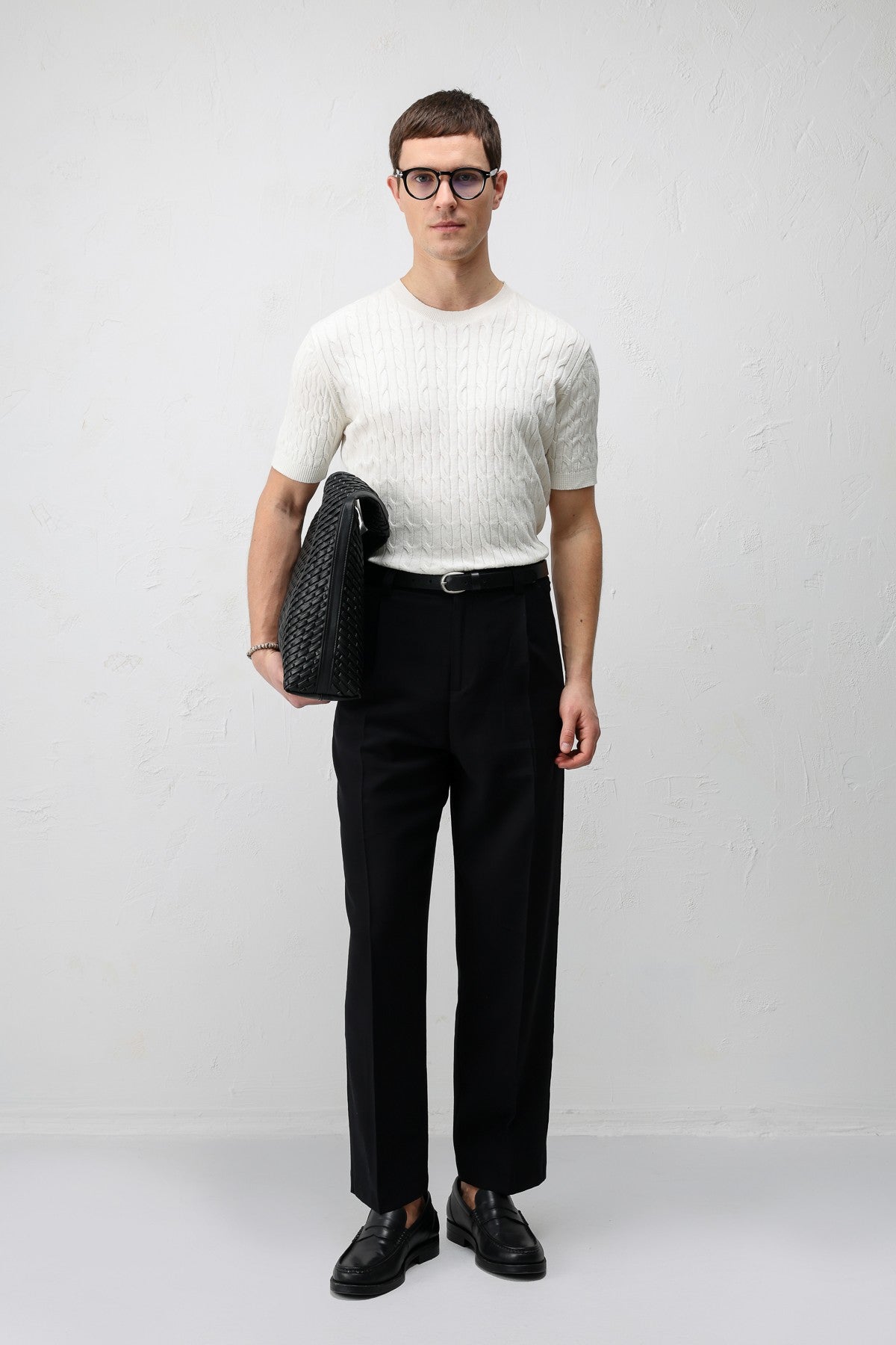 Pileli Relaxed Fit Erkek Pantolon