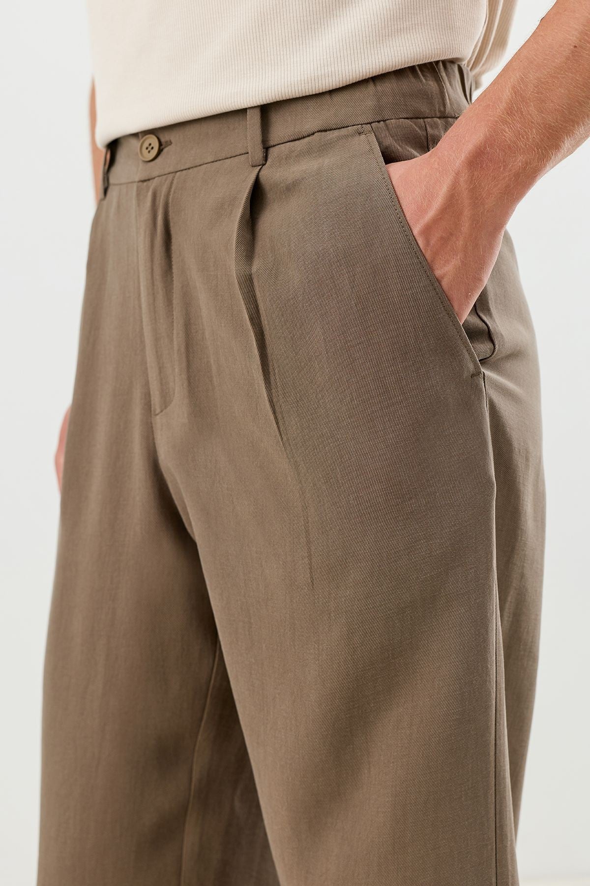 Lyocell Karışımlı Erkek Pantolon