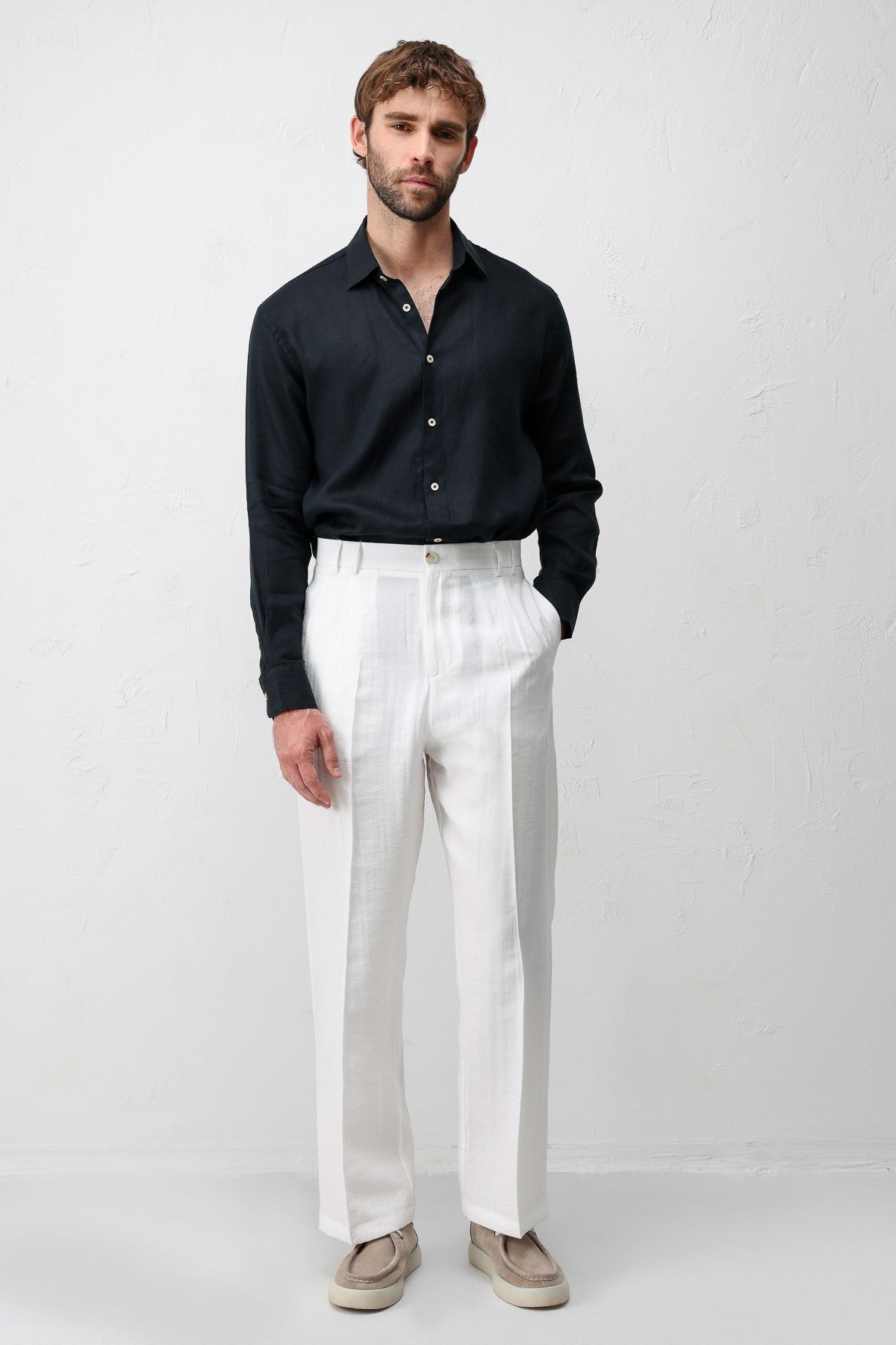 Antioch Lyocell Relaxed Fit Pileli Erkek Pantolon