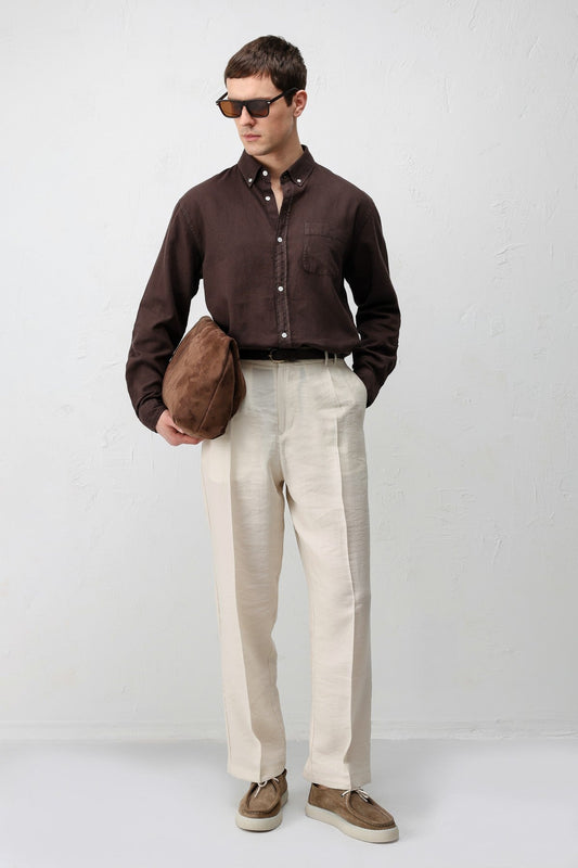 Antioch Lyocell Relaxed Fit Pileli Erkek Pantolon