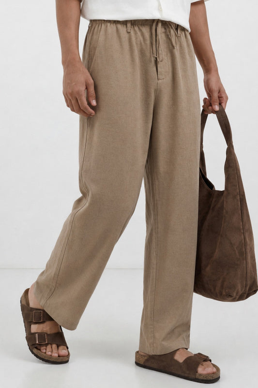 Antioch Keten Karışımlı Relaxed Erkek Pantolon