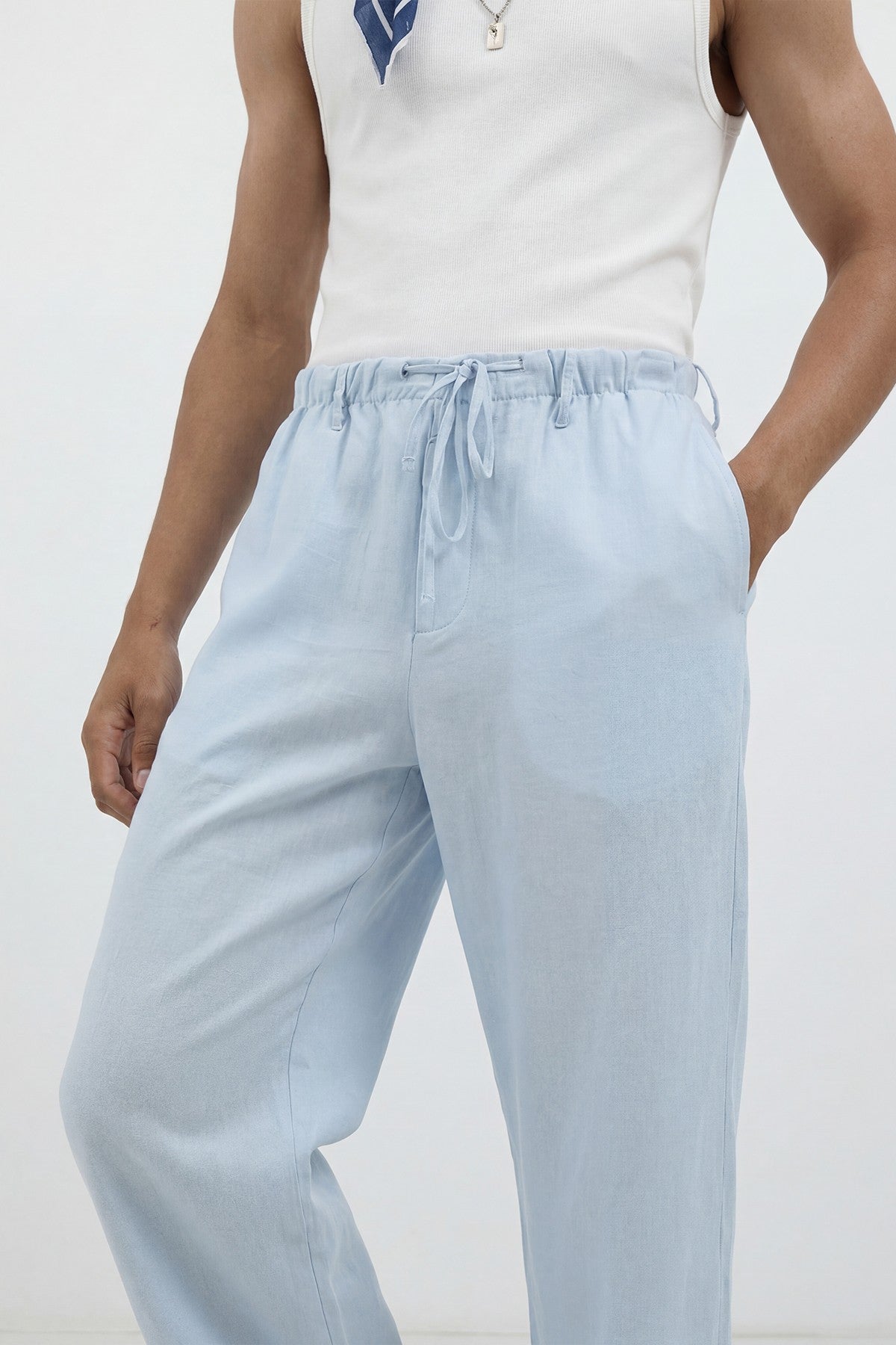 Antioch Keten Karışımlı Relaxed Erkek Pantolon