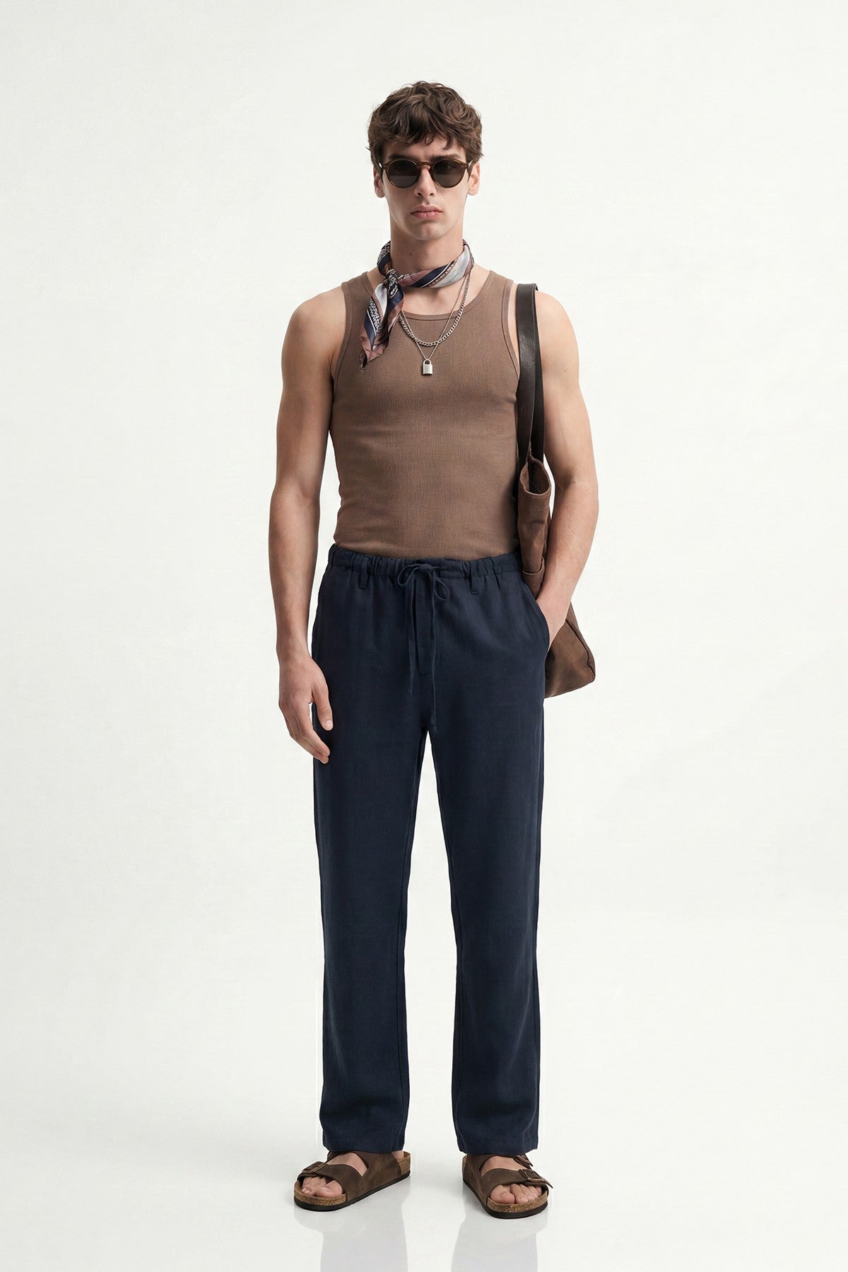 Antioch Keten Karışımlı Relaxed Erkek Pantolon