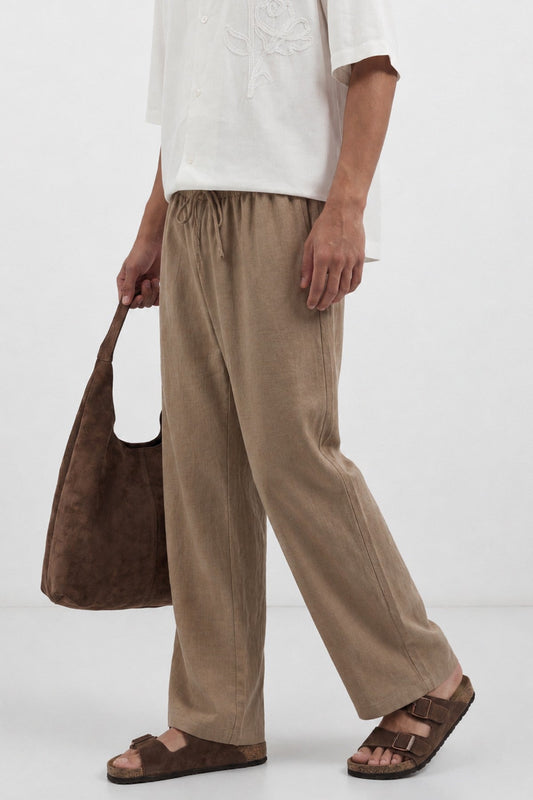 Antioch Keten Karışımlı Relaxed Erkek Pantolon