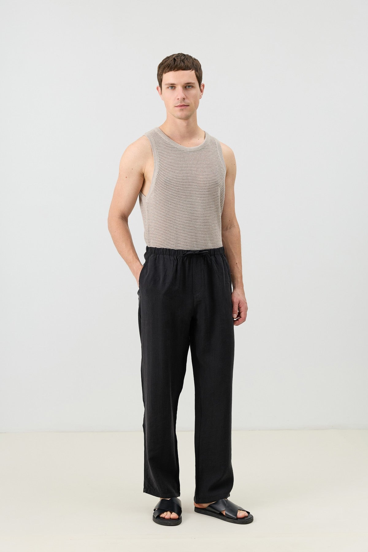 Lyocell Karışımlı Relax Fit Erkek Pantolon
