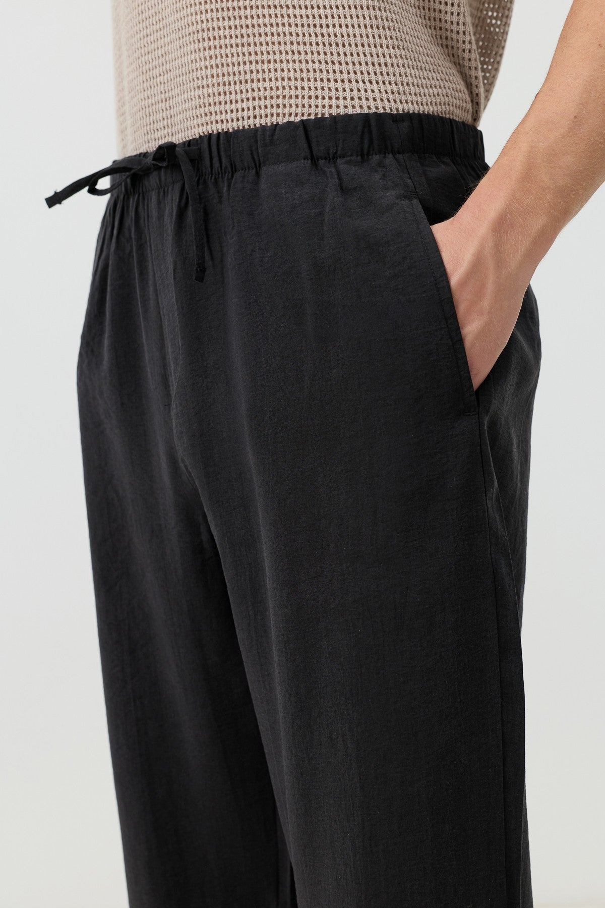 Lyocell Karışımlı Relax Fit Erkek Pantolon