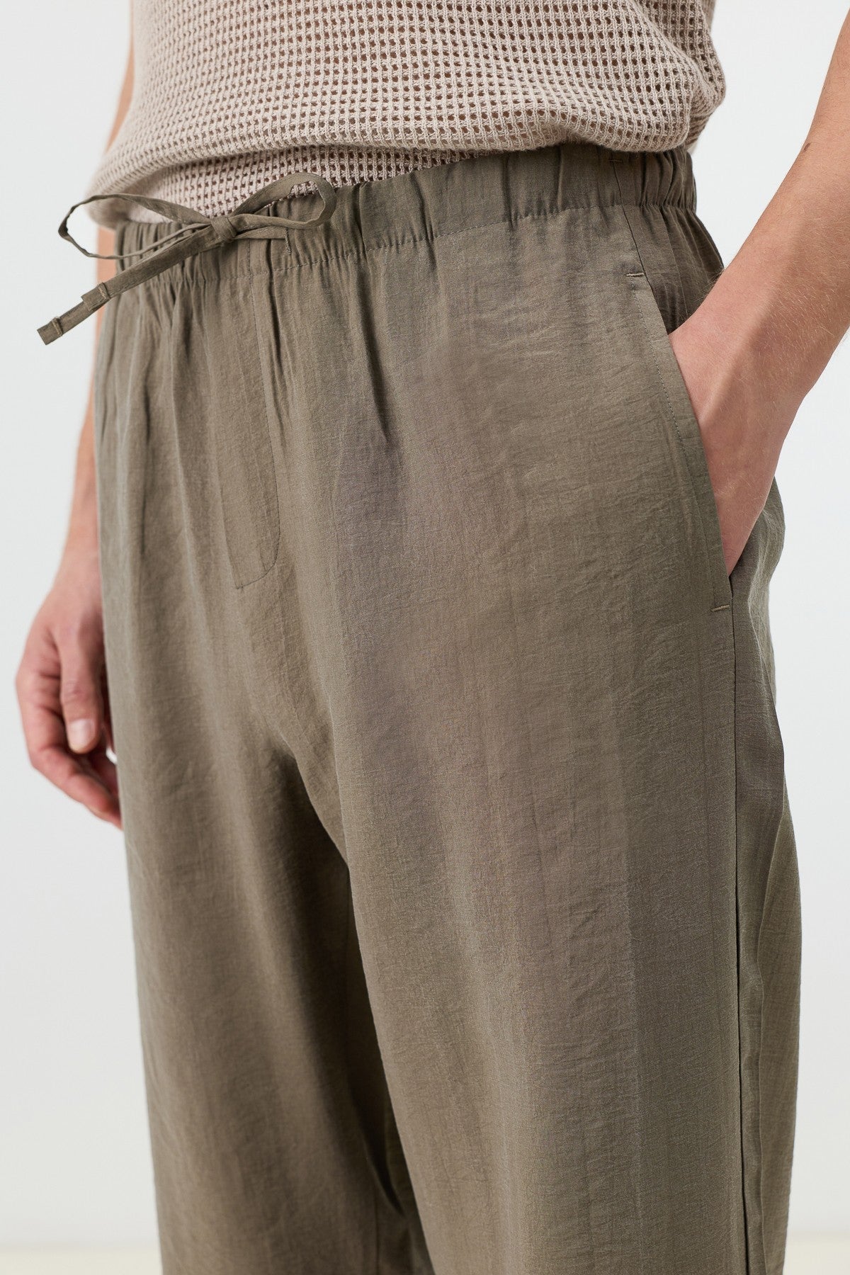 Lyocell Karışımlı Relax Fit Erkek Pantolon