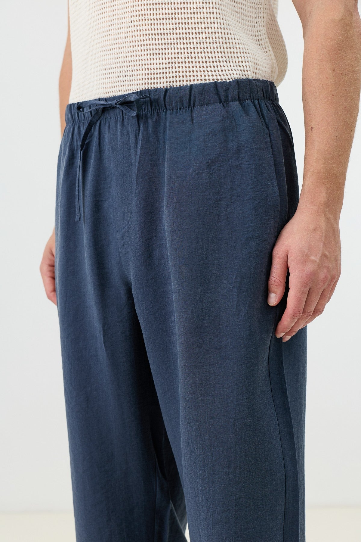 Lyocell Karışımlı Relax Fit Erkek Pantolon