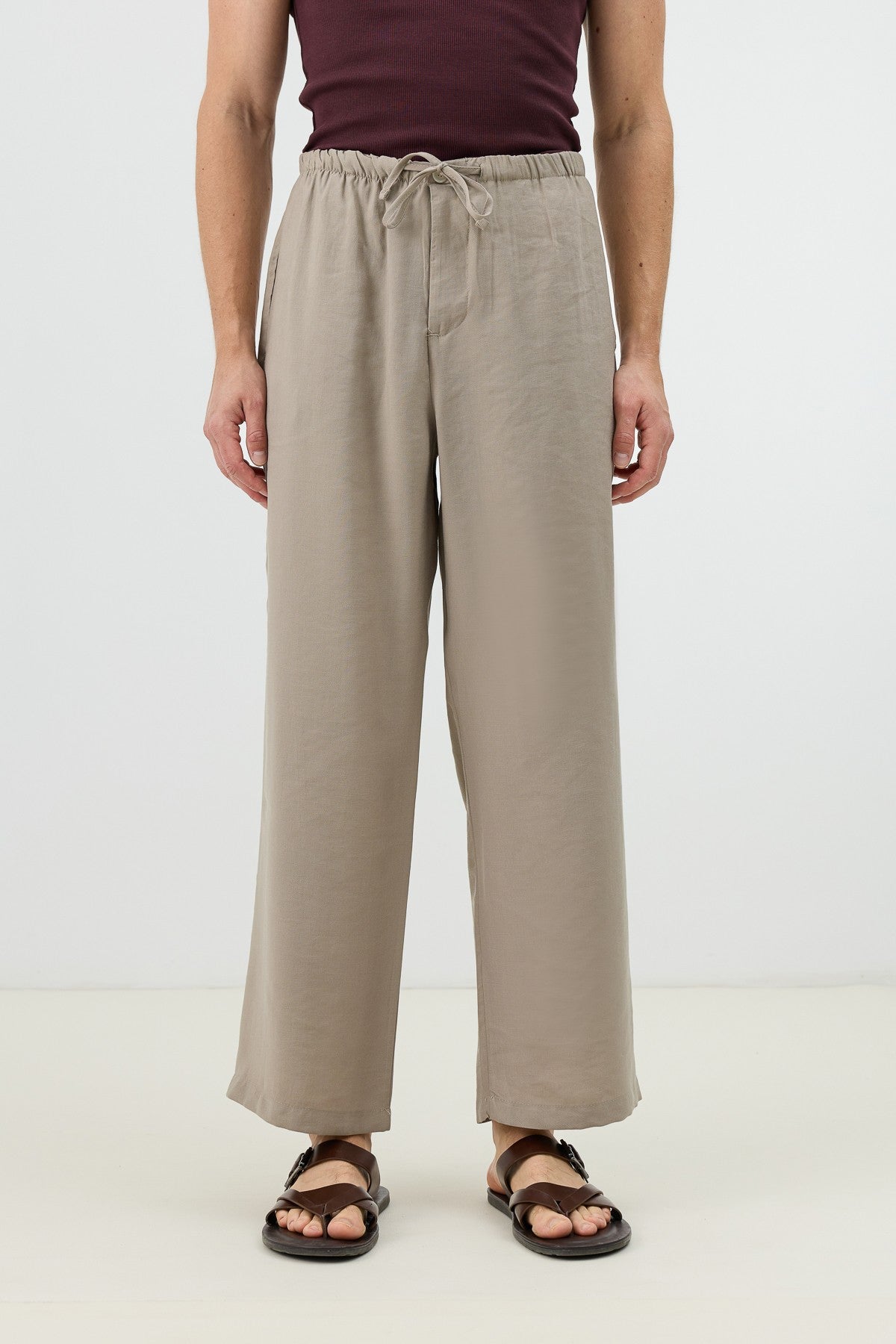 Modal Karışımlı Relaxed Erkek Pantolon