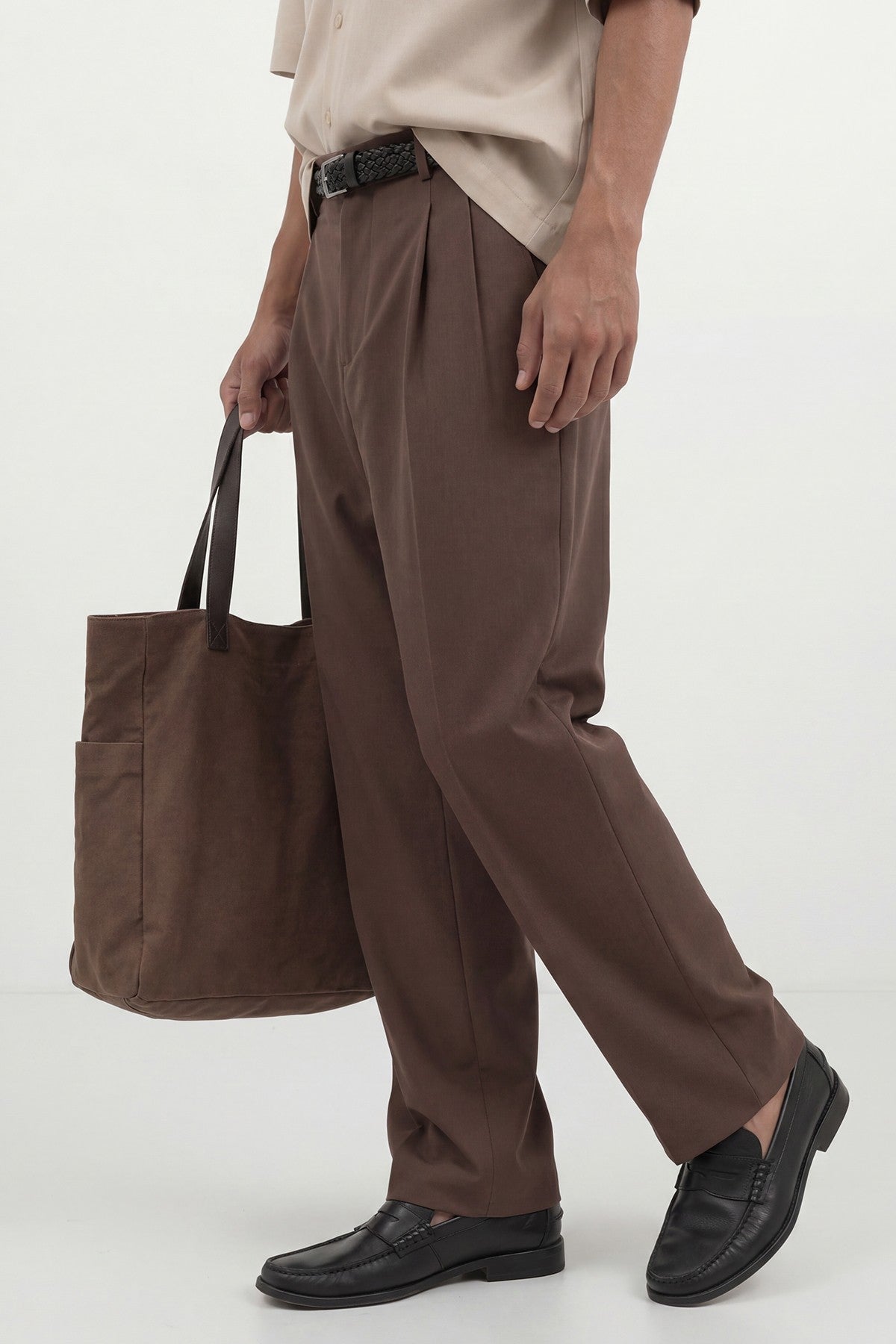 Pileli Relax Fit Erkek Pantolon
