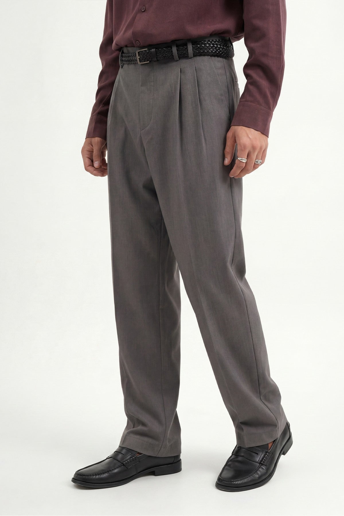 Pileli Relax Fit Erkek Pantolon