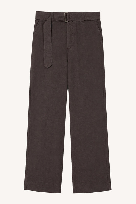 Lyocell Karışımlı Kemerli Pantolon