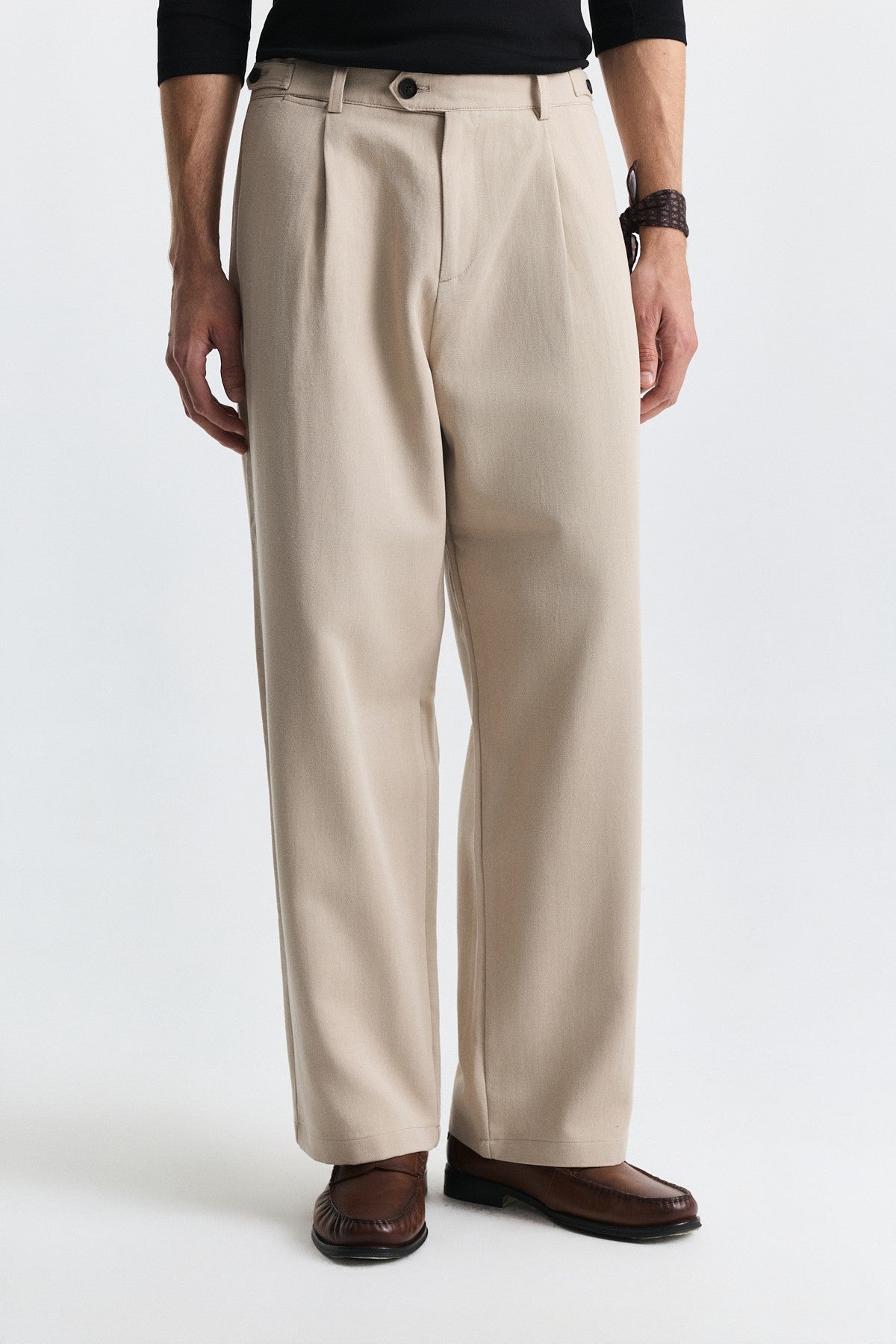 Relax Fit Pileli Pantolon