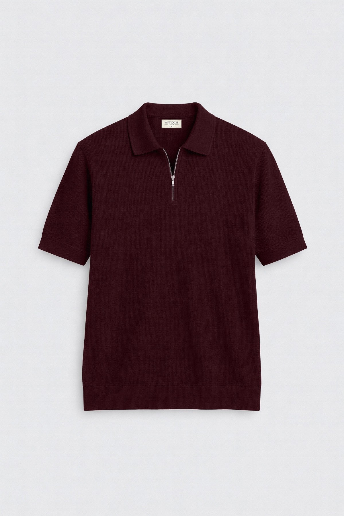 Antioch Comfort Slim Fermuarlı Erkek Triko T-Shirt